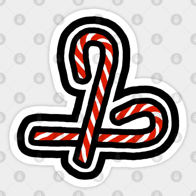 Christmas Candy Canes Sticker by ellenhenryart